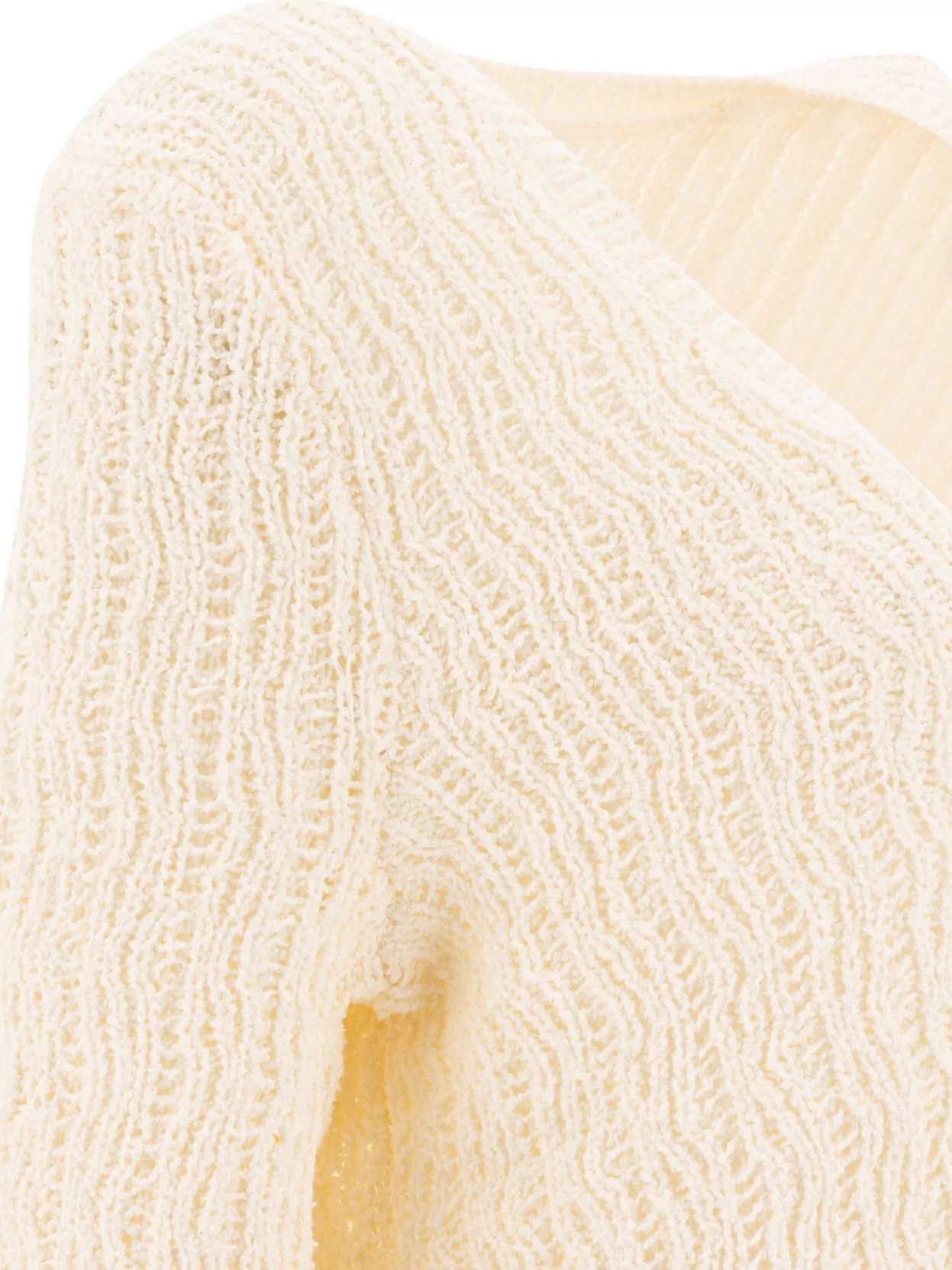 LOULOU STUDIO V-NECKLINE TEXTURED KNIT SWEATER