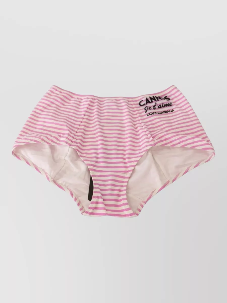 Dolce&Gabbana Silk High-Waist Bikini Briefs
