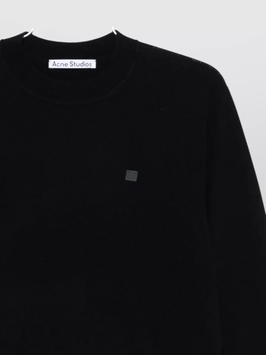 Acne Studios Ribbed Crewneck Long-Sleeve T-Shirt
