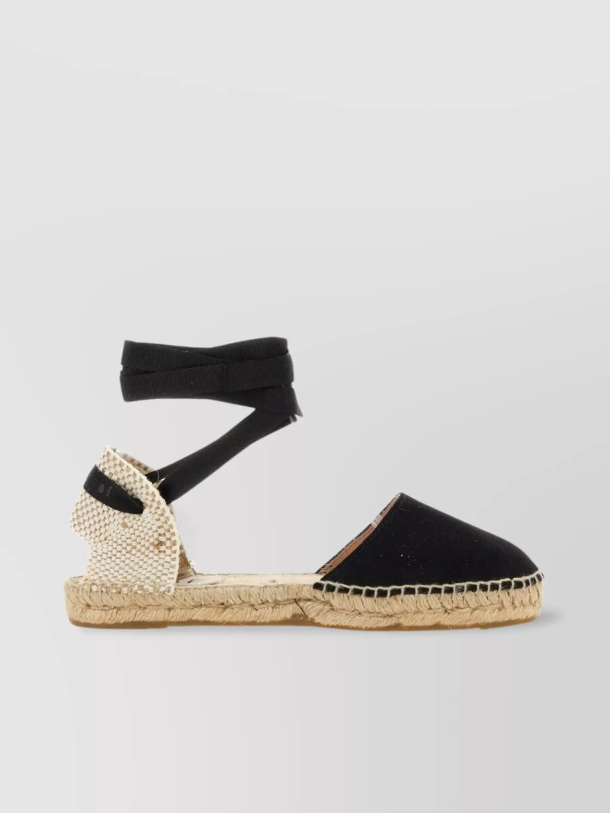 Manebi Flat Espadrilles Ankle Wrap