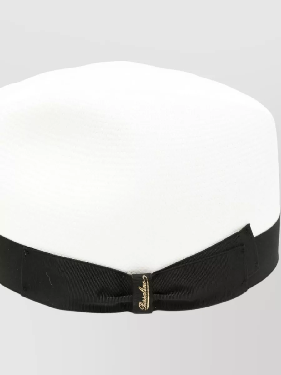Borsalino Straw Fedora Hat