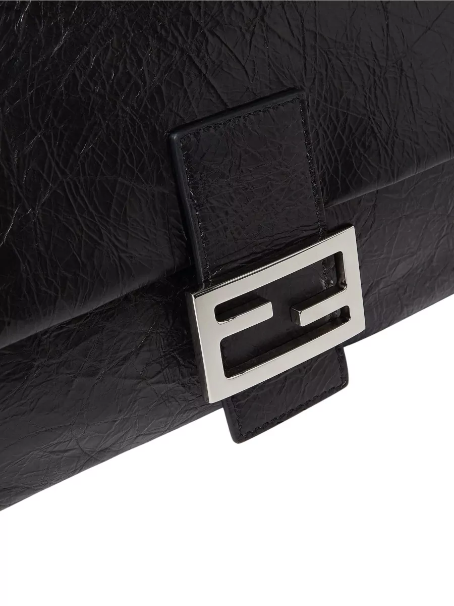 Fendi Leather Flap Clutch Bag