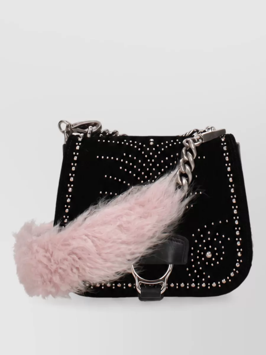 Miu Miu na faux fur clutch bag