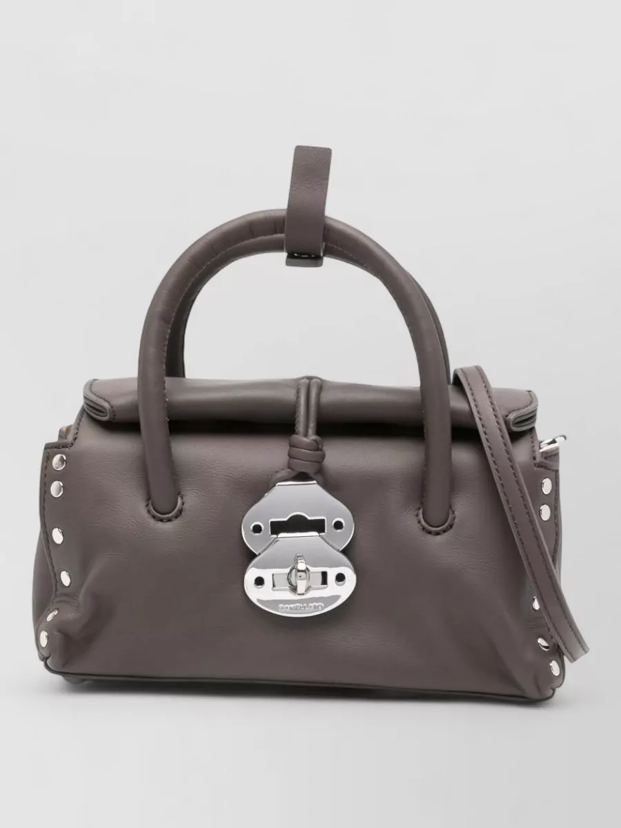 Zanellato Studded Leather Shoulder Bag