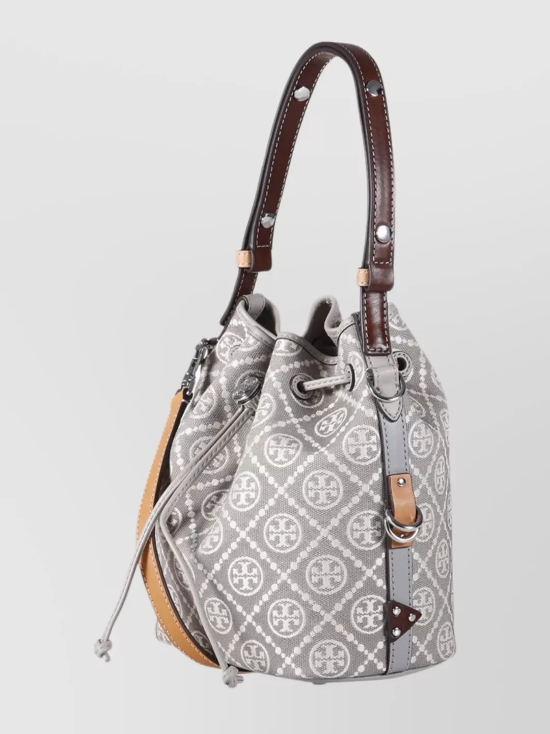 Tory Burch Utility Bucket Bag Monogram Design