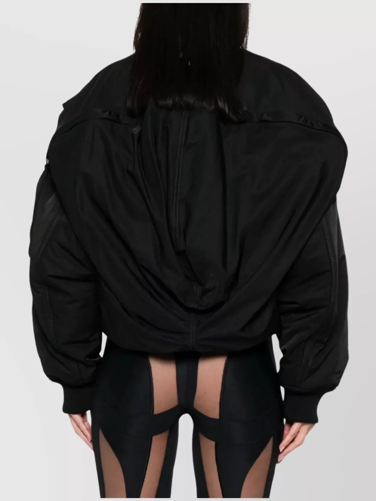 Jean Paul Gaultier Cropped Bomber With Hidden Hood Detail