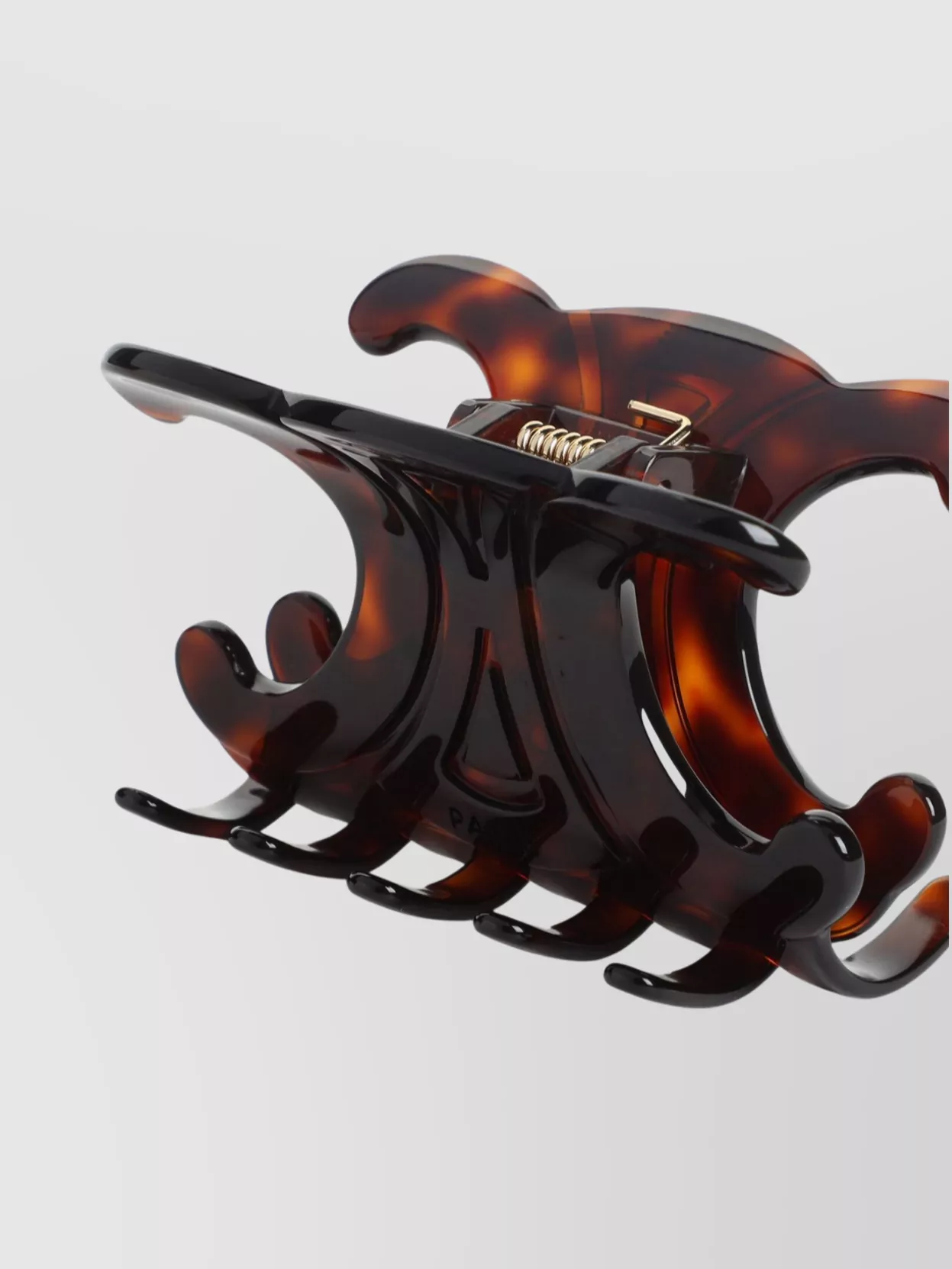 Celine Large Tortoiseshell Hair Claw Accessory