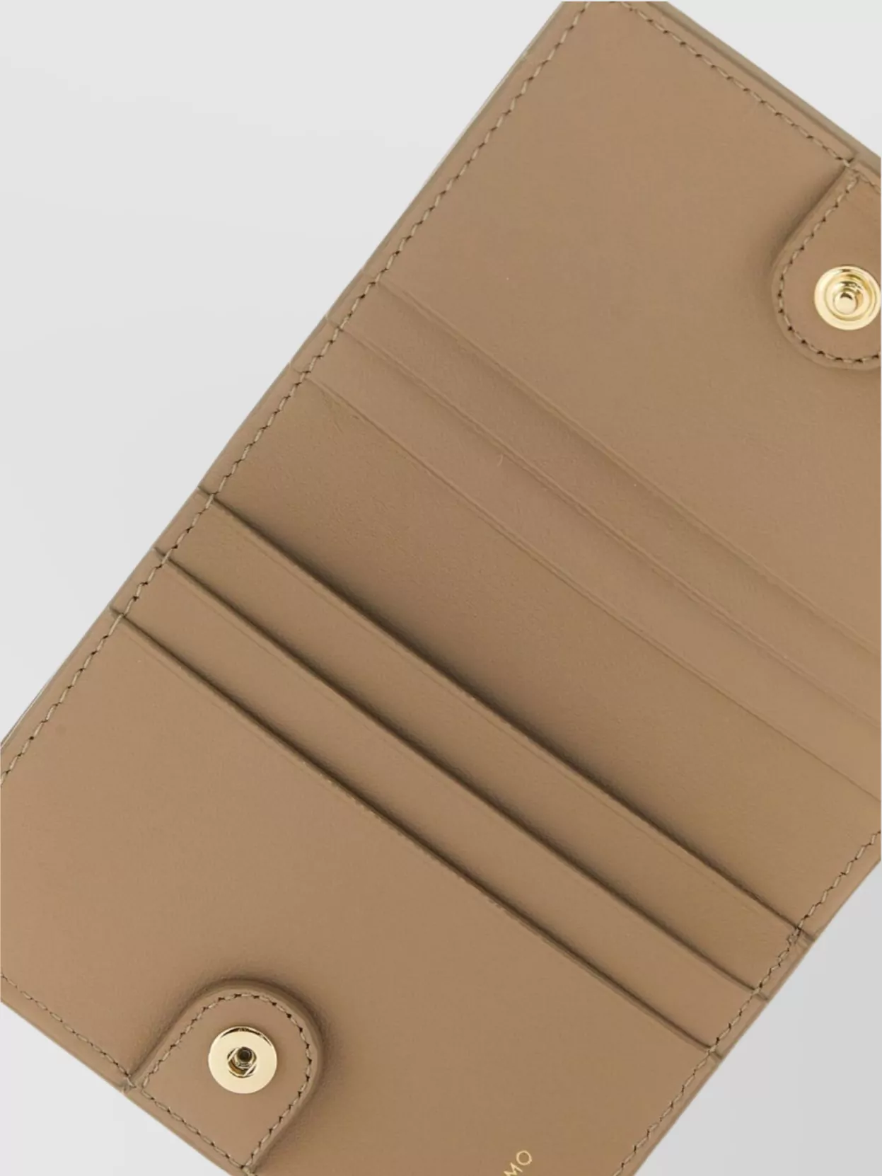 Ferragamo Leather Wallet With Front Flap Pocket