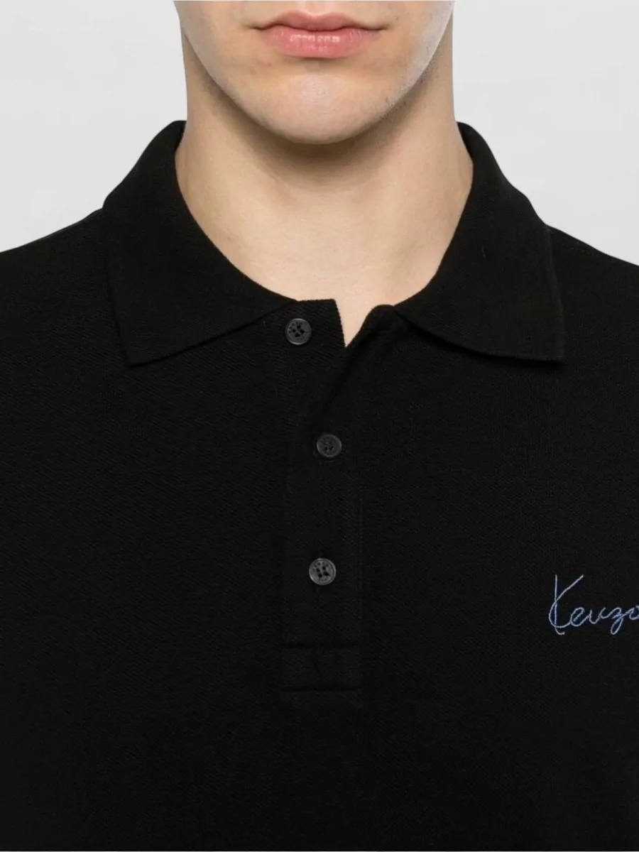 Kenzo Cotton Piqué Short-Sleeve Polo Shirt