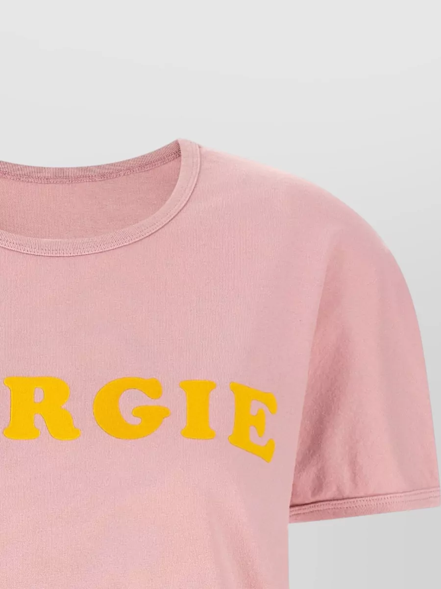 Mm6 Maison Margiela Cotton Printed Short-Sleeve T-Shirt