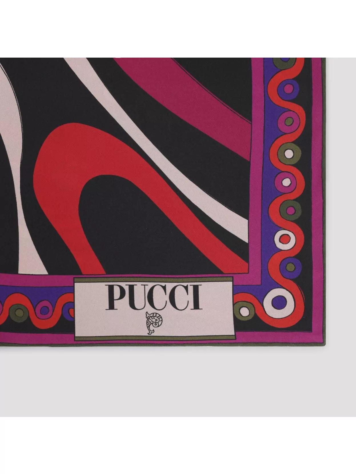 Pucci Silk Twill Scarf Bold Print In Multi