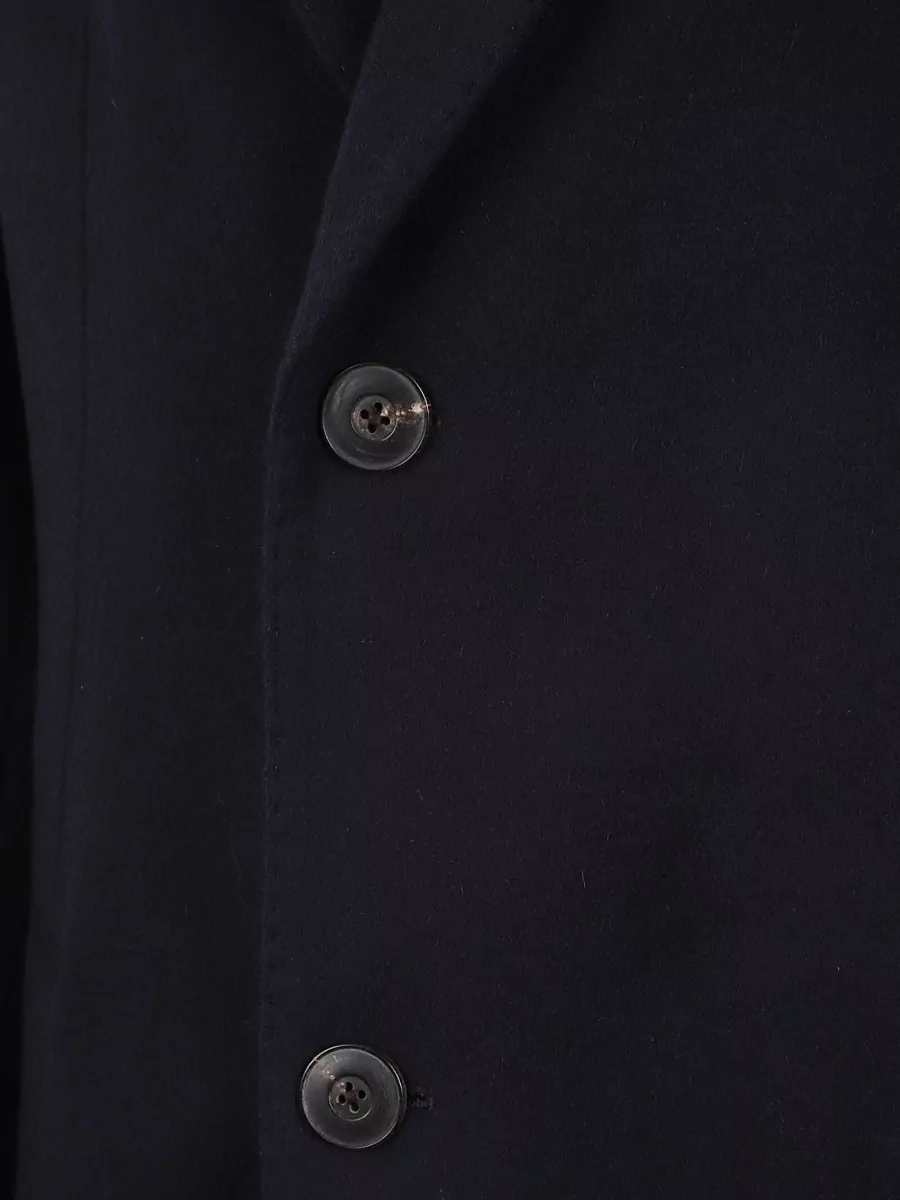 Emporio Armani Long Sleeve Coat Notch Lapel Single Breasted