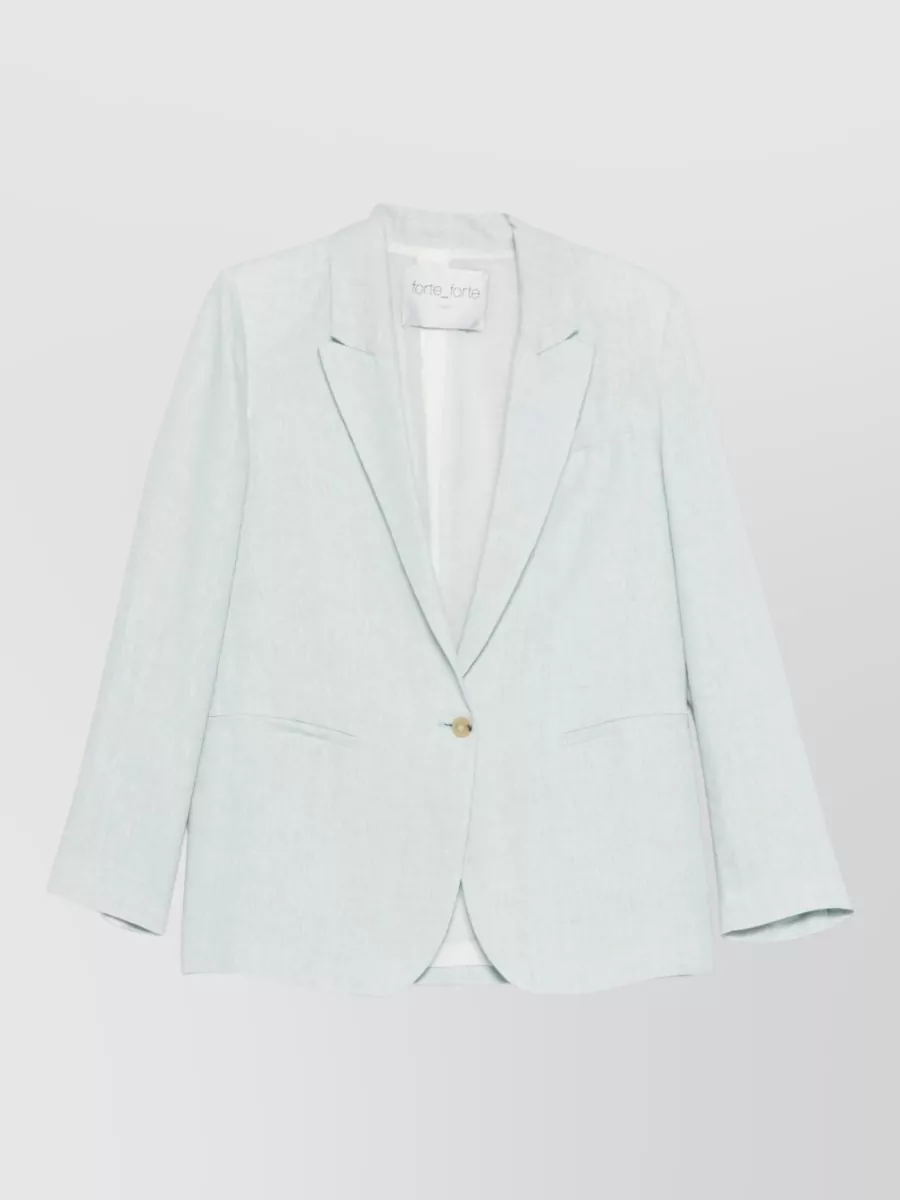 Forte Forte linen single-breasted blazer