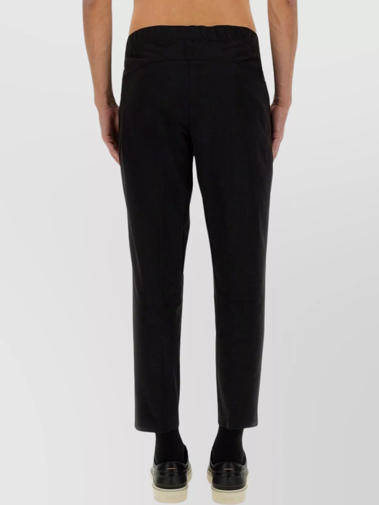 Boss Cropped Trousers With Side Pockets And Tapered Leg