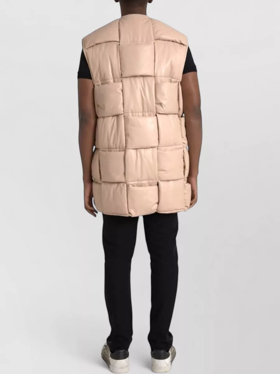 Bottega Veneta Leather Quilted Sleeveless Vest