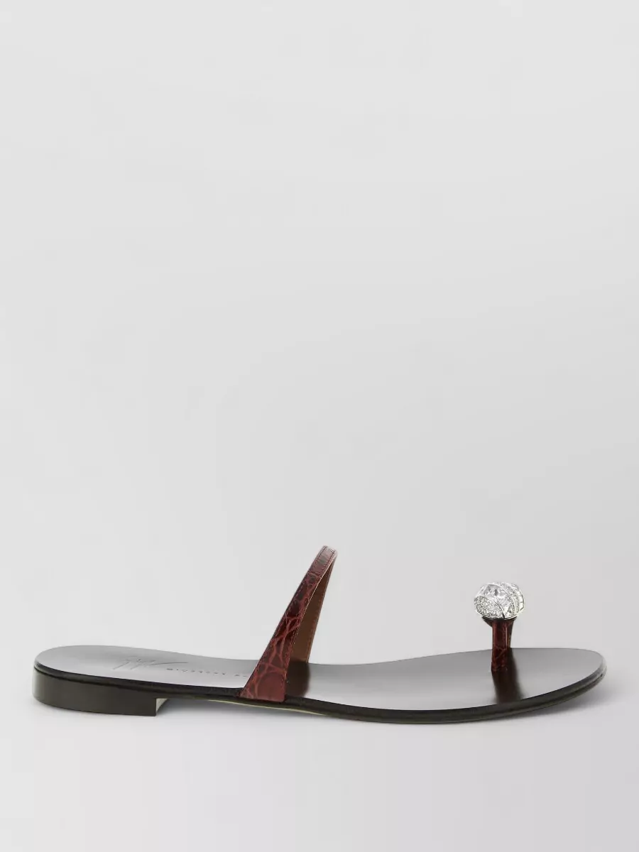 Giuseppe Zanotti Icon Ring Flat Open Toe Sandals