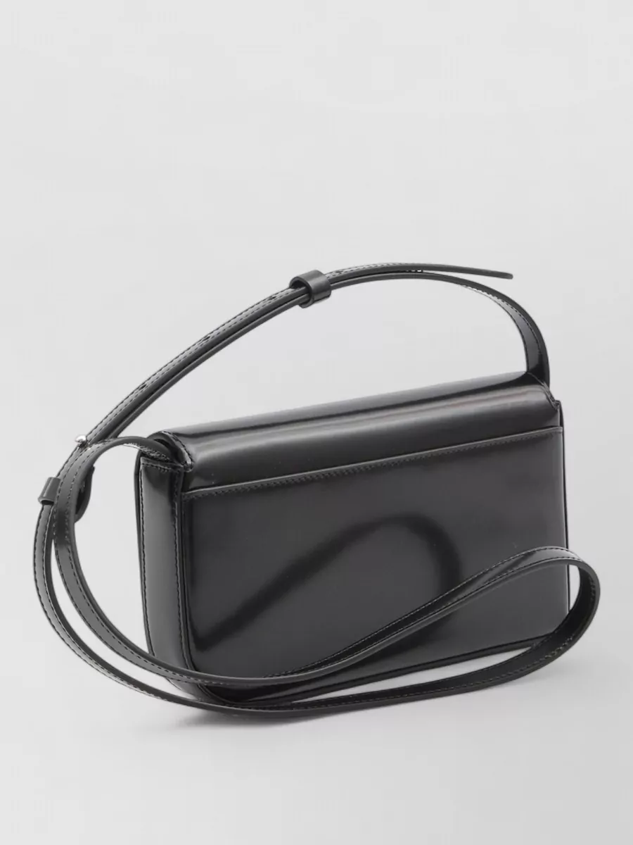 Jacquemus Curved Edge Calfskin Crossbody Bag