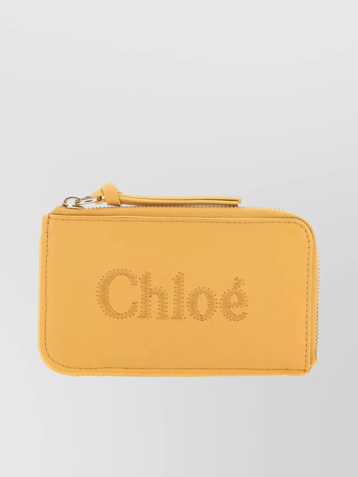 Chloé Pebble Texture Leather Card Holder