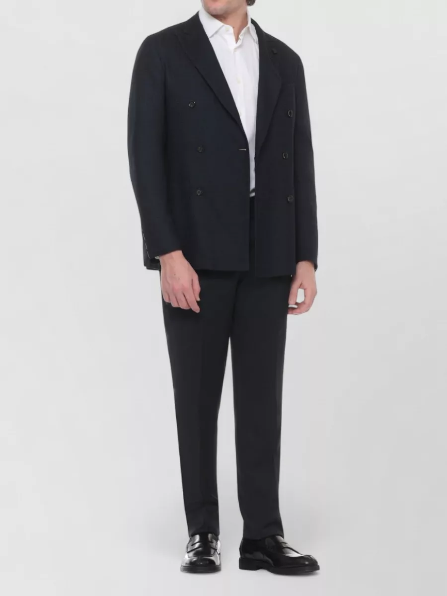 Lardini Cotton Double-Breasted Blazer