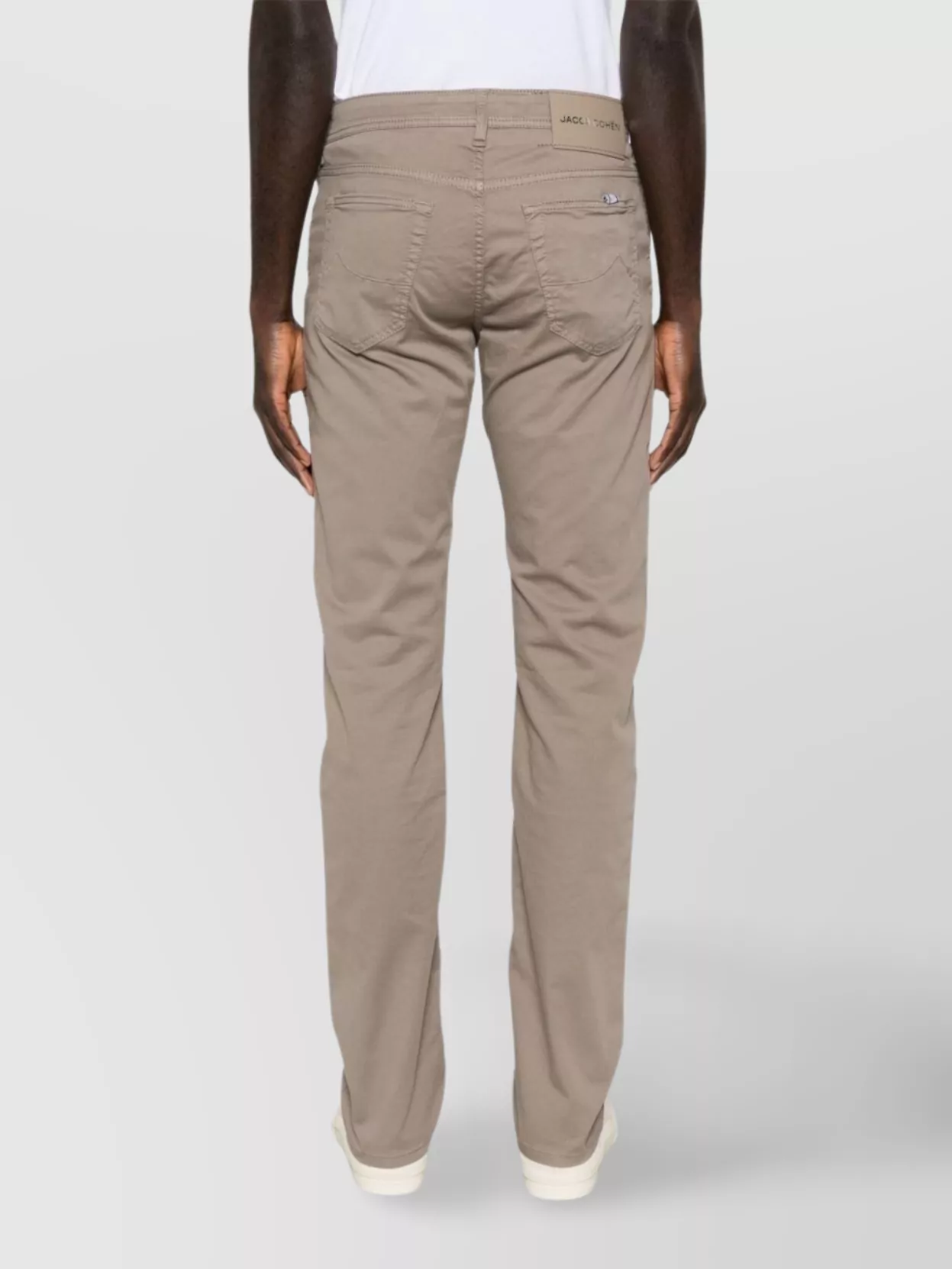 Jacob Cohen Straight Trousers With Pockets And Loops In Brown