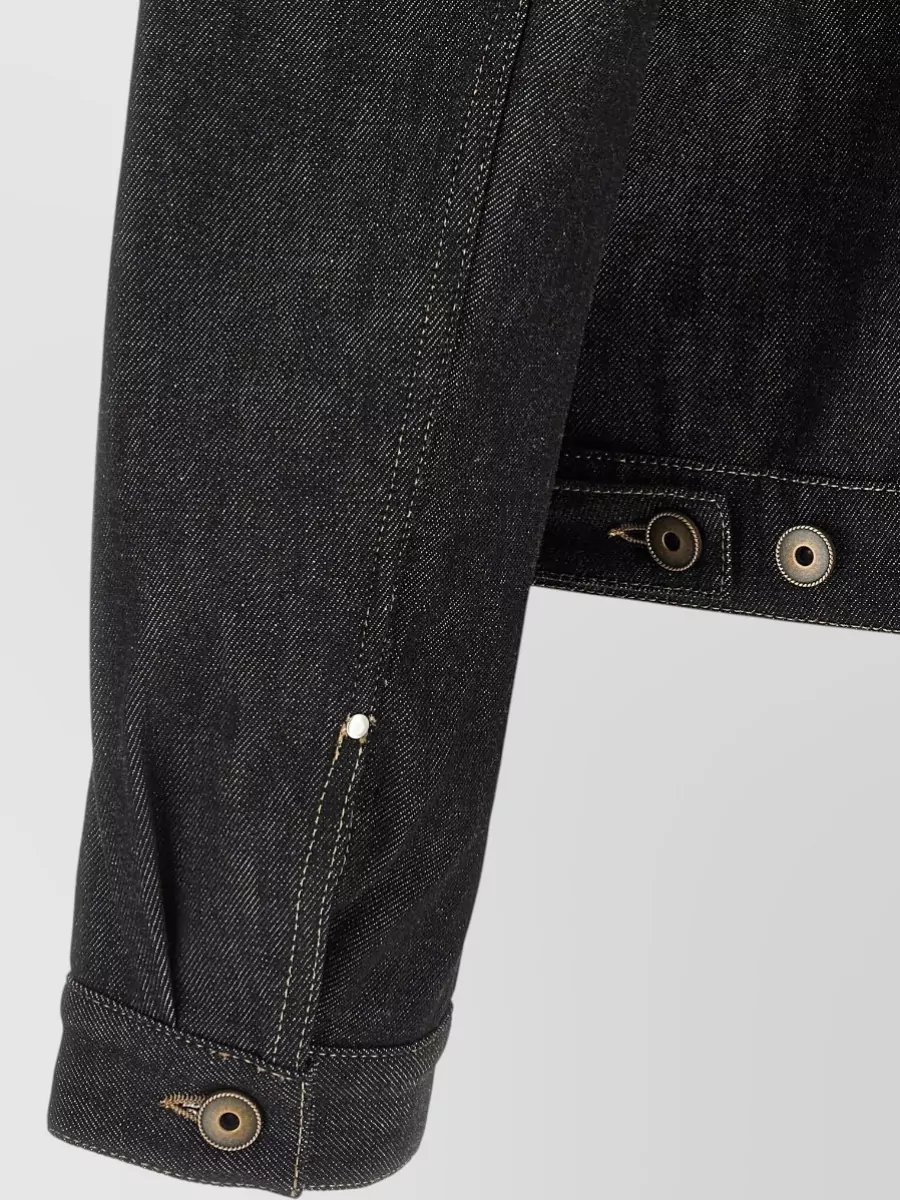 Lemaire Denim Studded Trucker Jacket