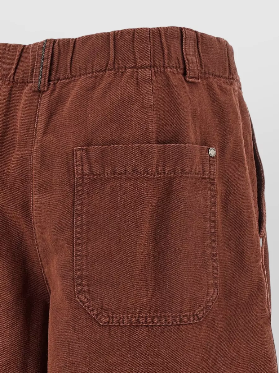 Brunello Cucinelli Cotton Linen Baggy Shorts