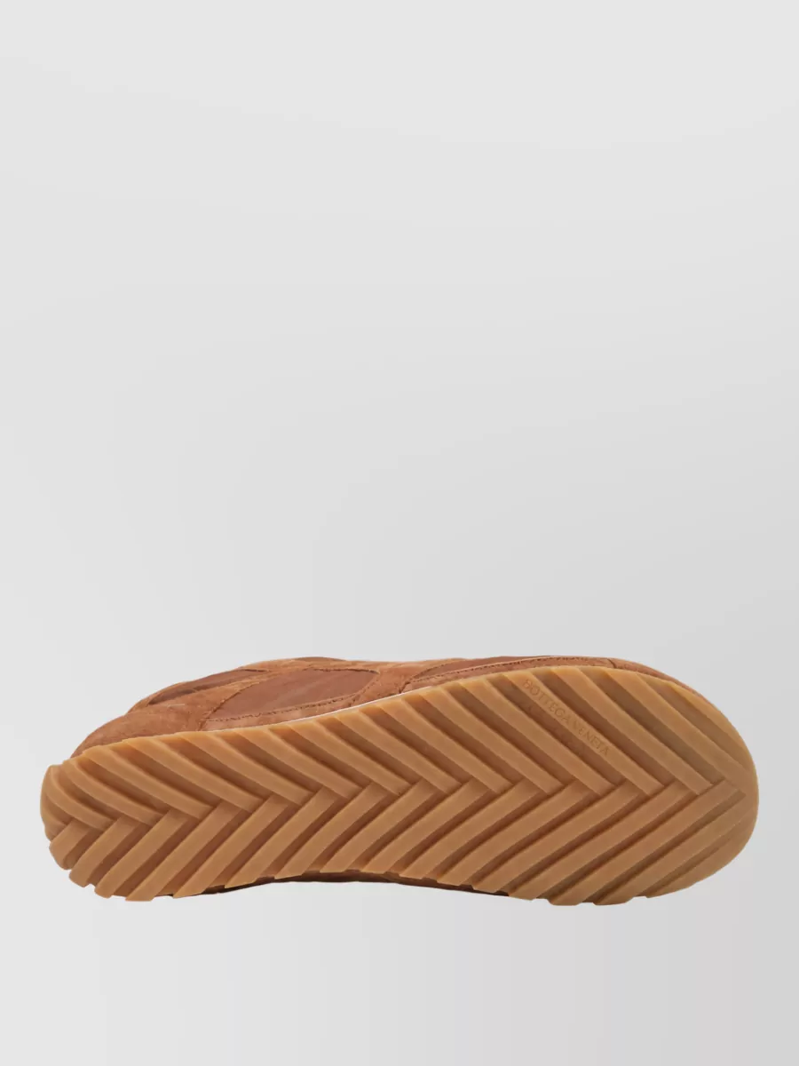 Bottega Veneta Leather Orbit Flash Lace-Up Sneakers