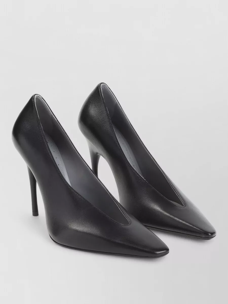 Balenciaga leather duchesse pumps