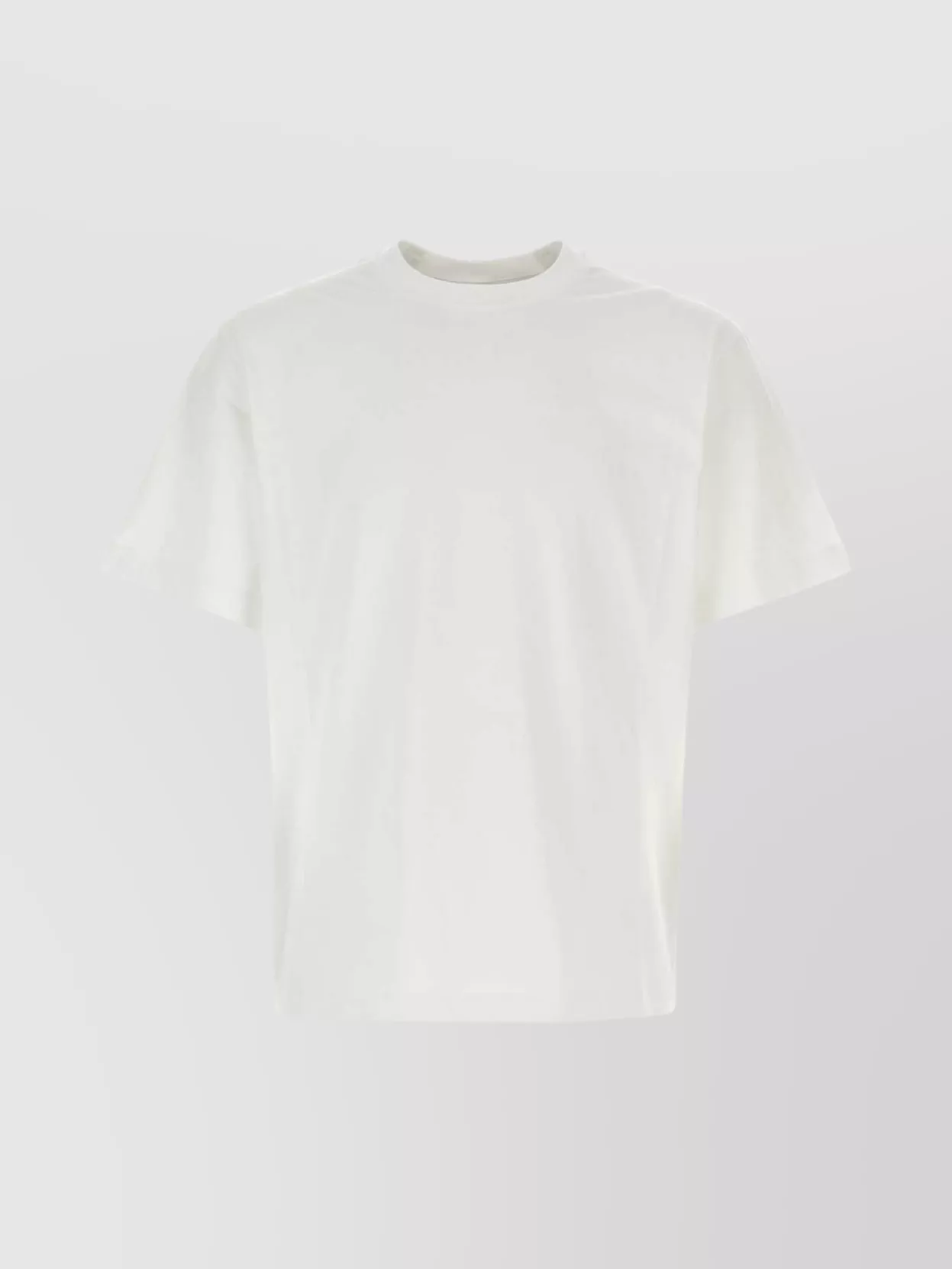 Burberry Stretch Cotton Crew Neck T-shirt With Graphic Print In White