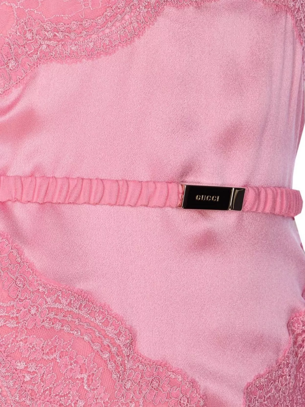 Gucci Halter Neck Midi Dress With Belt Detail