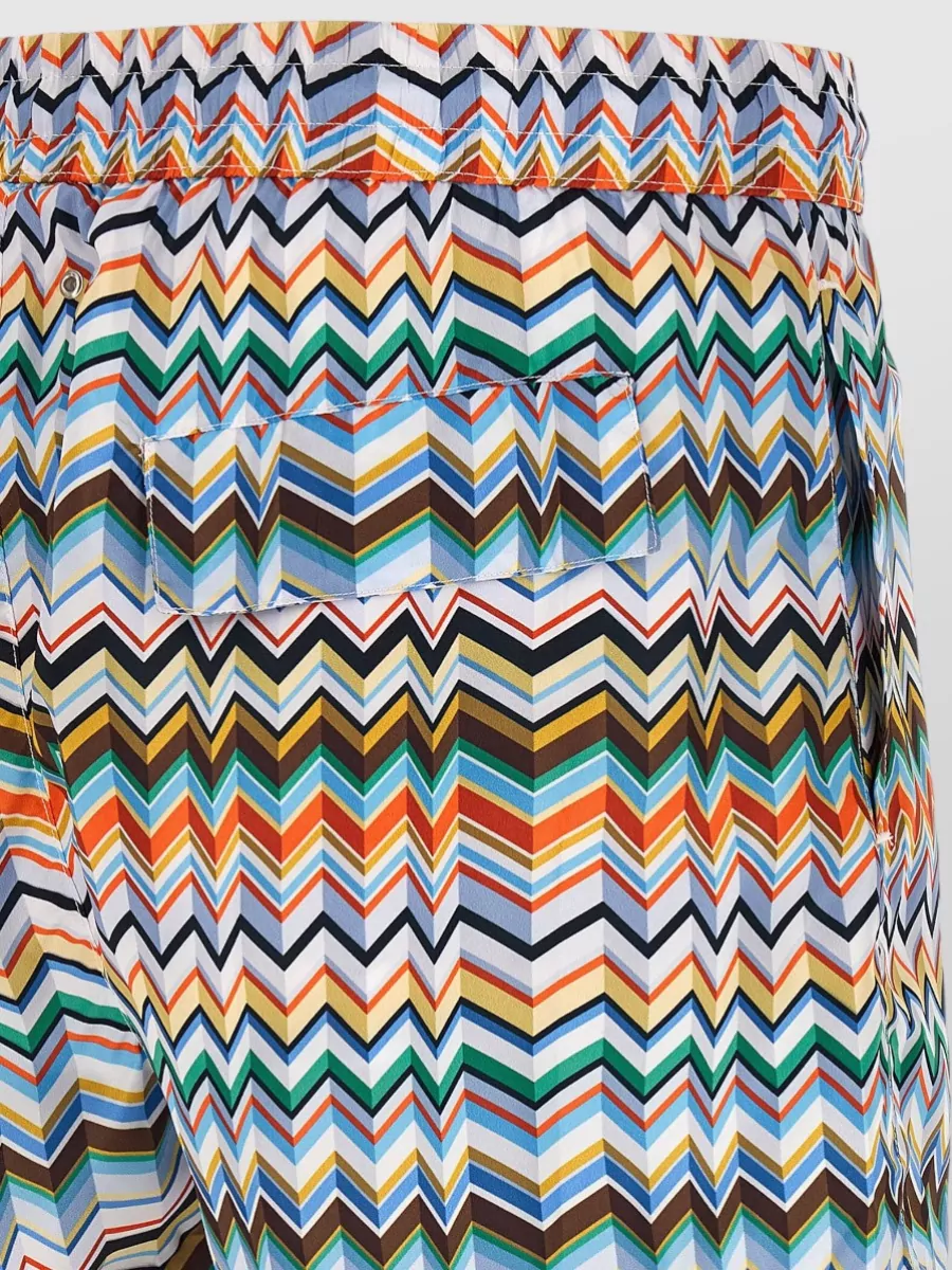 Missoni Zigzag One Piece Swimsuit Back Pocket