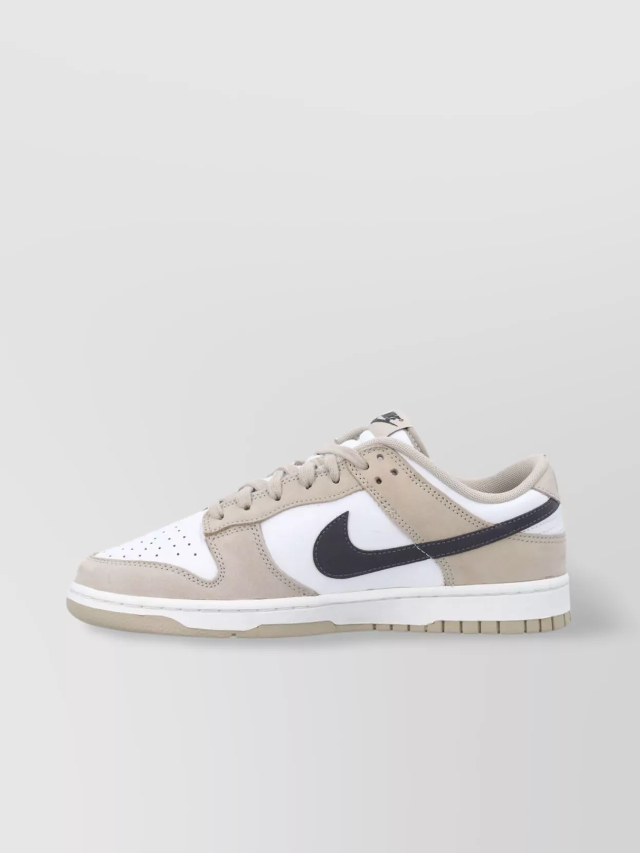 Nike Low Dunk Leather Sneakers With Perforated Upper