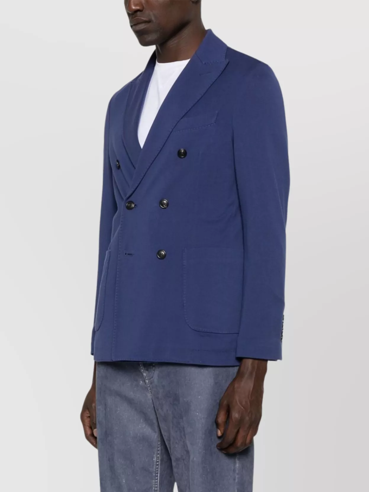 Circolo 1901 Double-Breasted Cotton Jacket With Multiple Pockets
