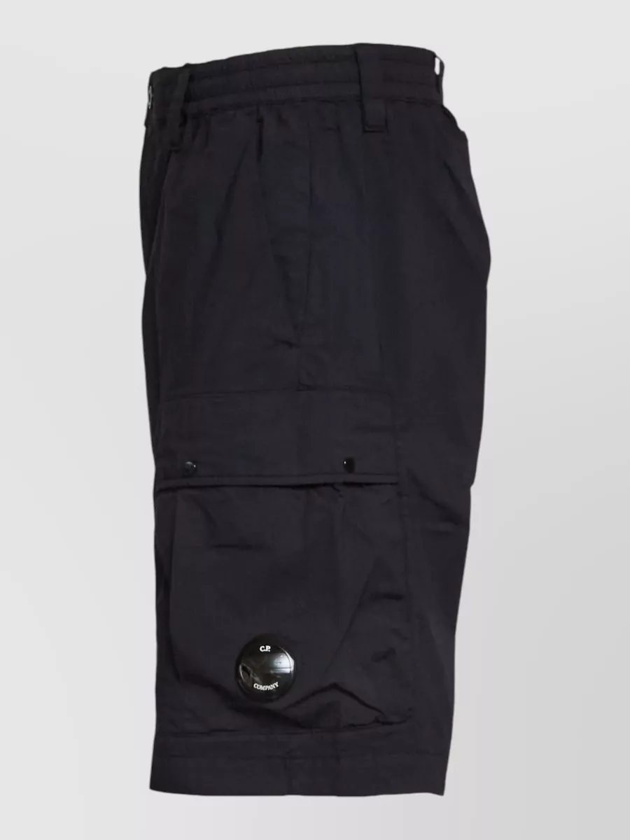 C.p. Company Lens Detail Cargo Shorts Zip Pockets