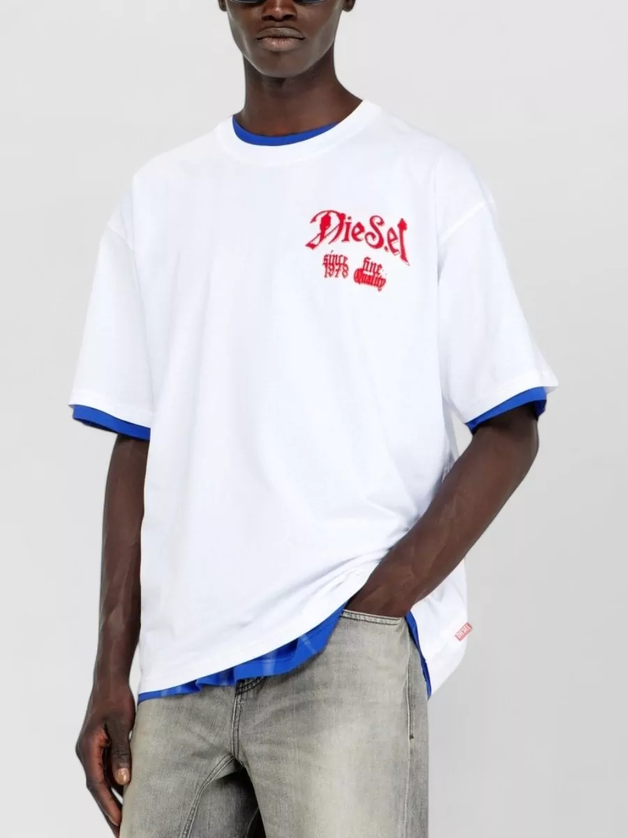 Diesel Cotton Logo Print T-Shirt