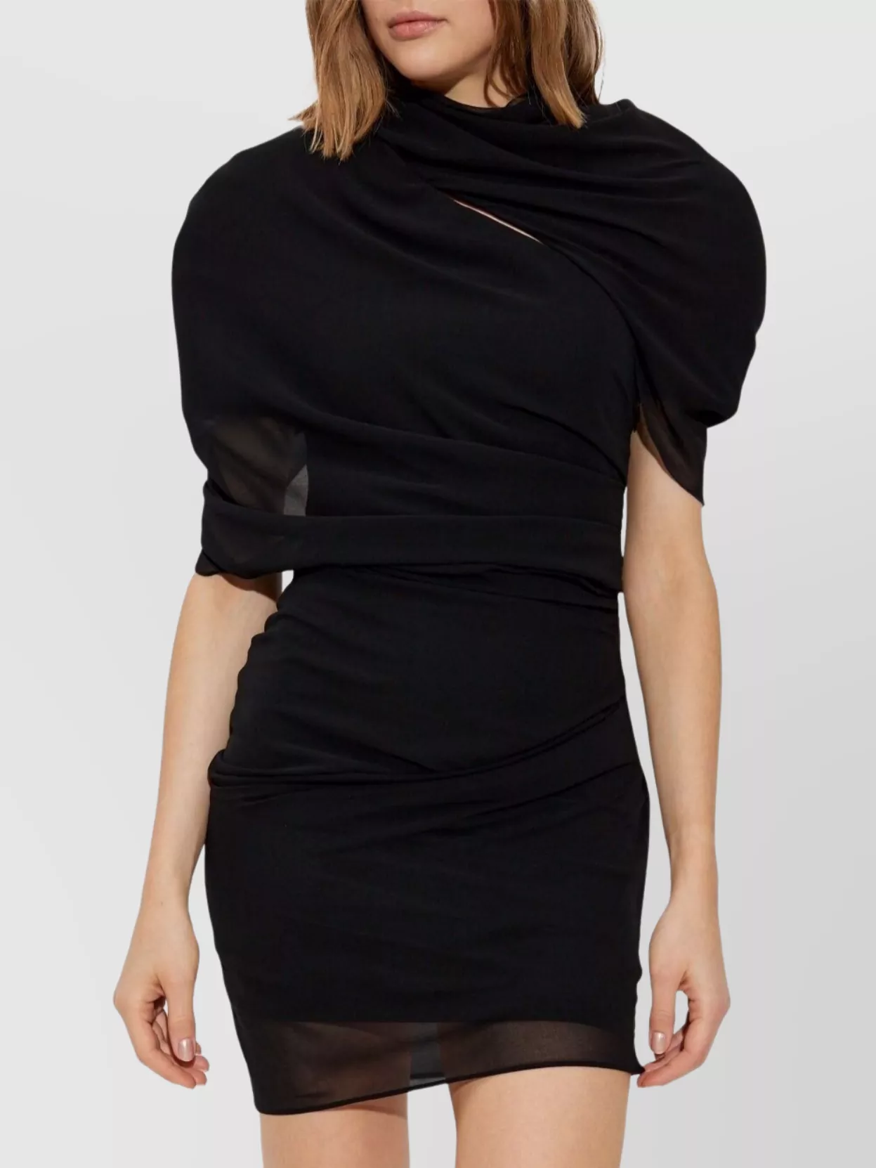 Jacquemus The Castagna Draped Mini Dress