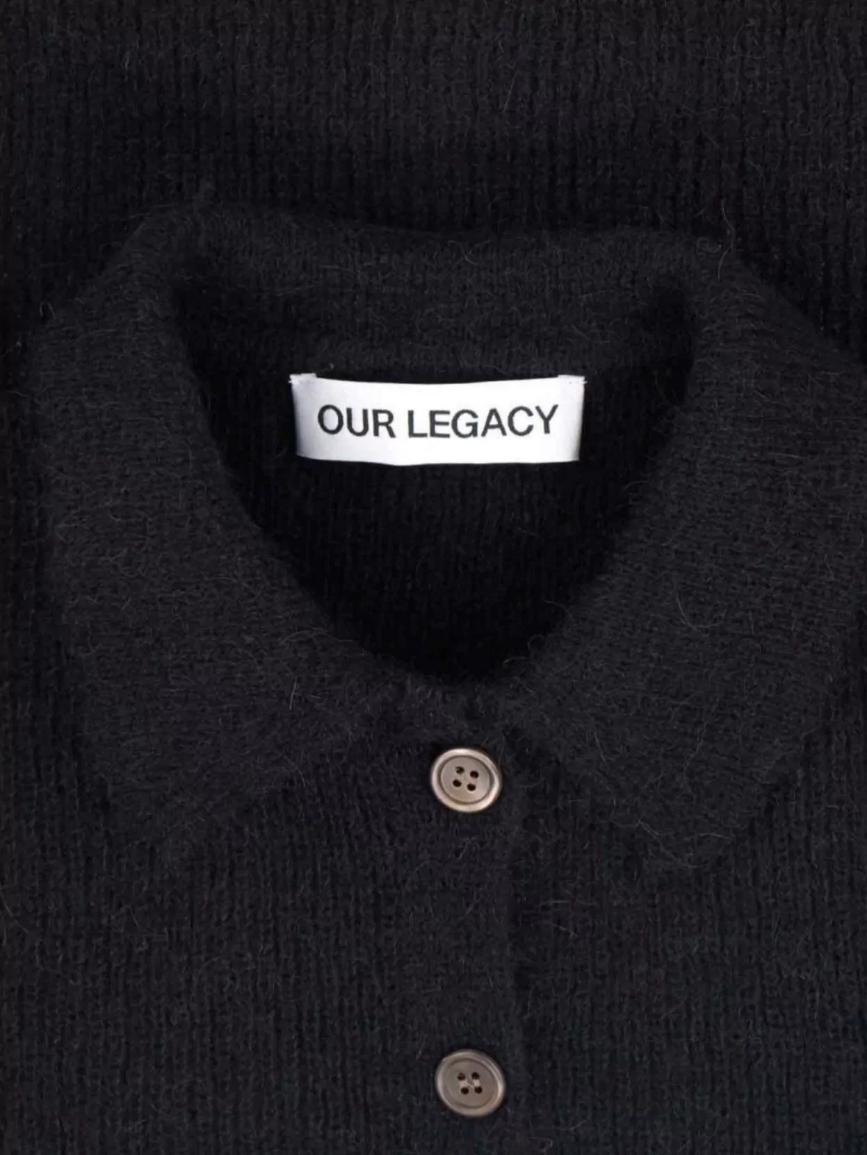 Our Legacy Ribbed Crewneck Top Collared Design