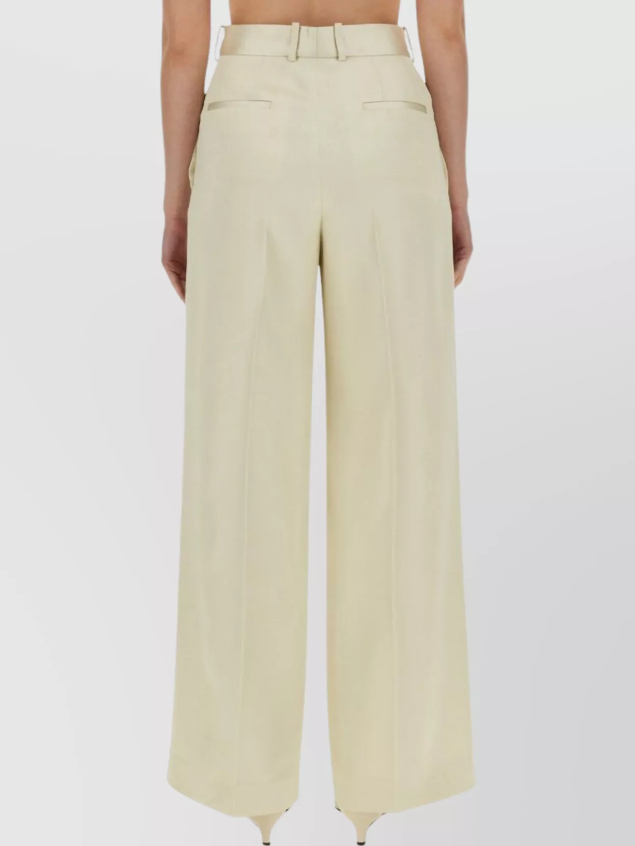 Jil Sander Tailored Trousers Featuring Wide-leg Design