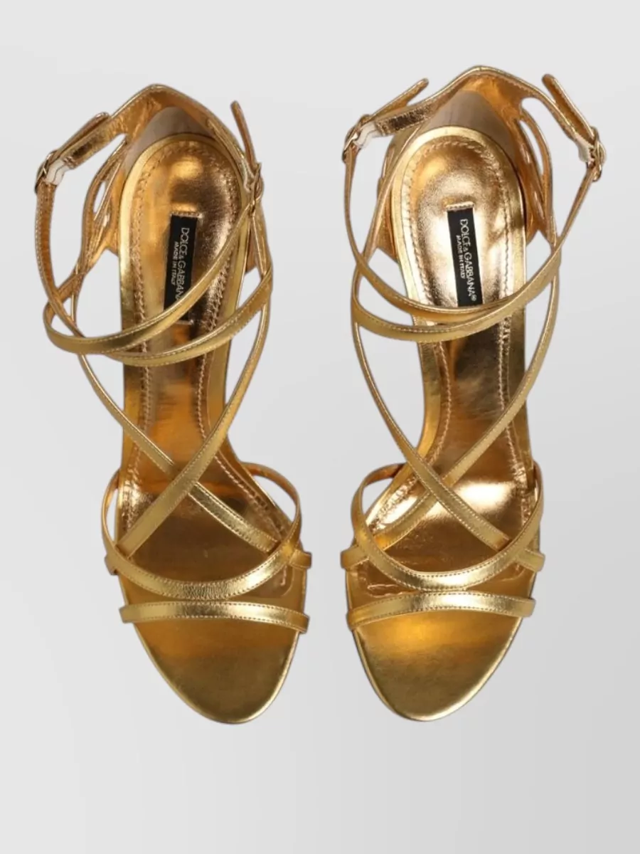 Dolce&Gabbana Lamb Leather Heeled Sandals