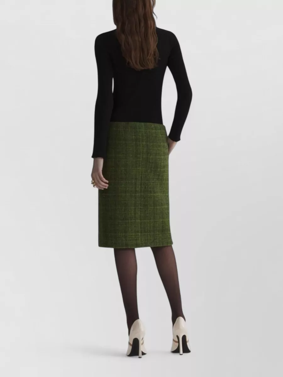 Mugler Wool Midi Skirt