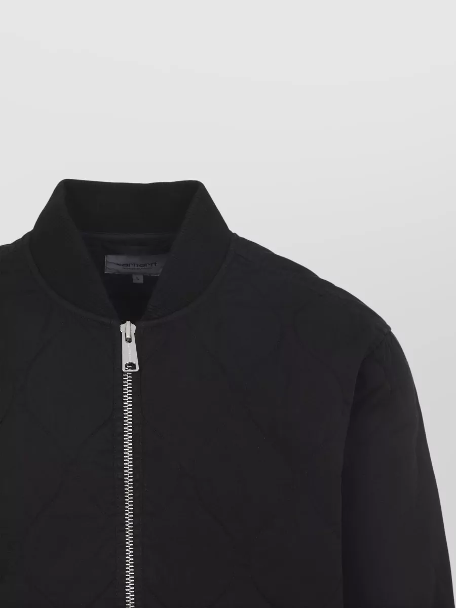 Carhartt Wip Kylan Quilted Short Jacket Front Pockets Ribbed