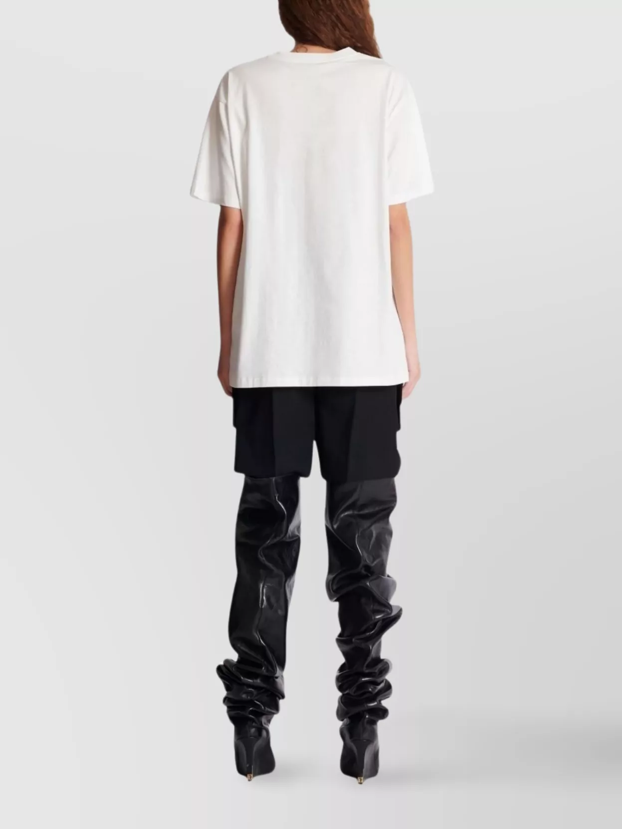 Balmain Short Sleeve Crew Neck Graphic T-Shirt