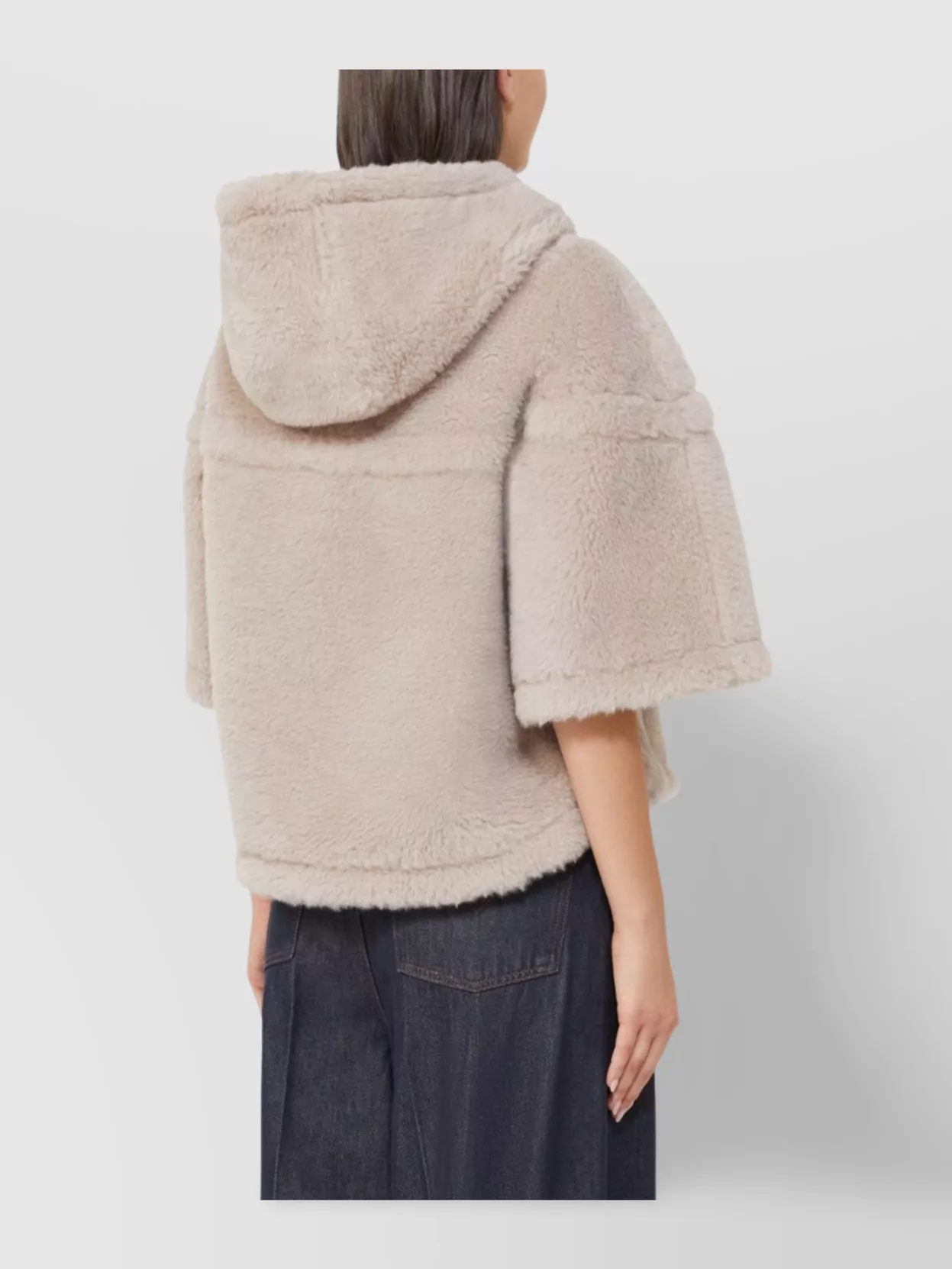 Max Mara Boxy Cropped Cape Hood