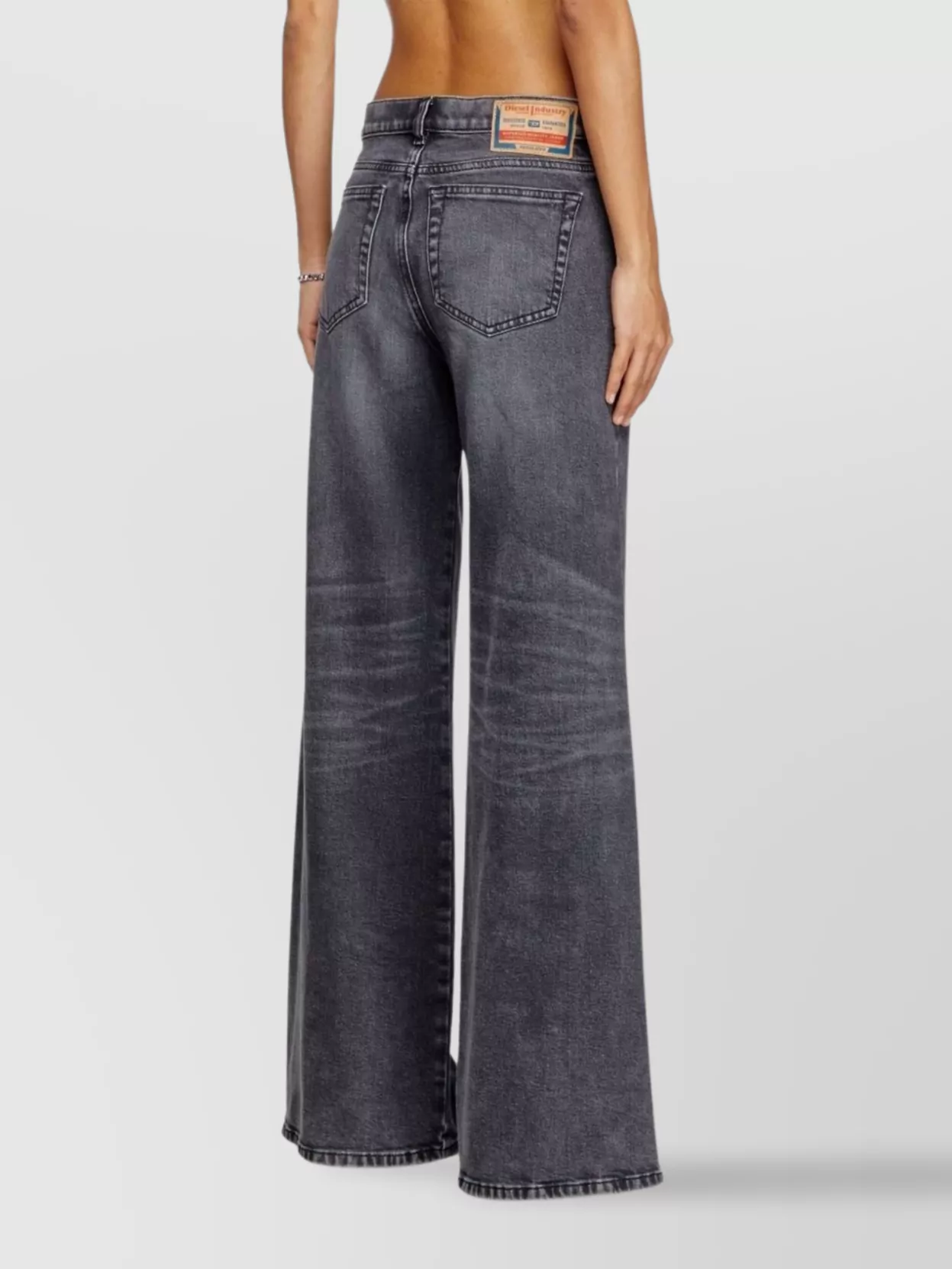 Diesel Straight Leg Trousers Belt Loops