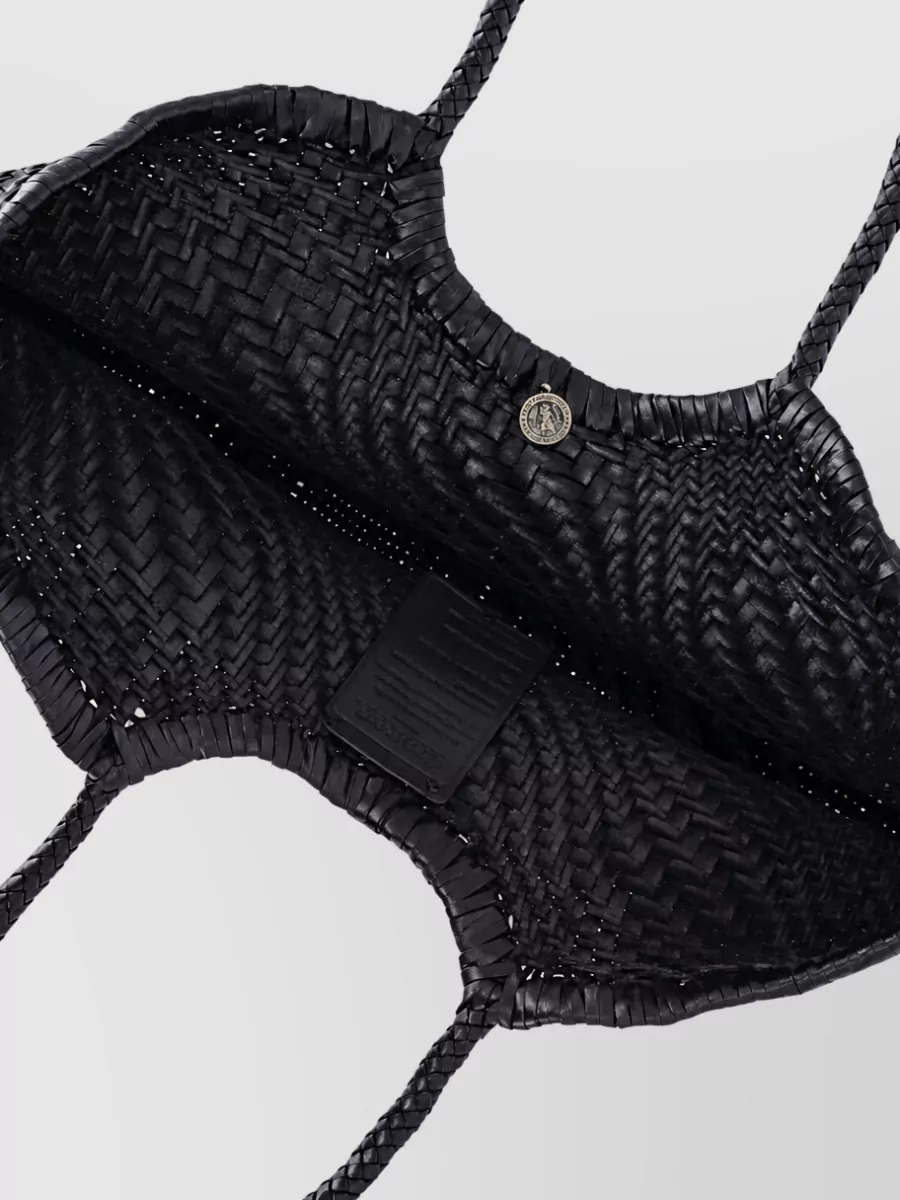 Dragon Diffusion Vintage Mesh Tote Leather Beach Bag