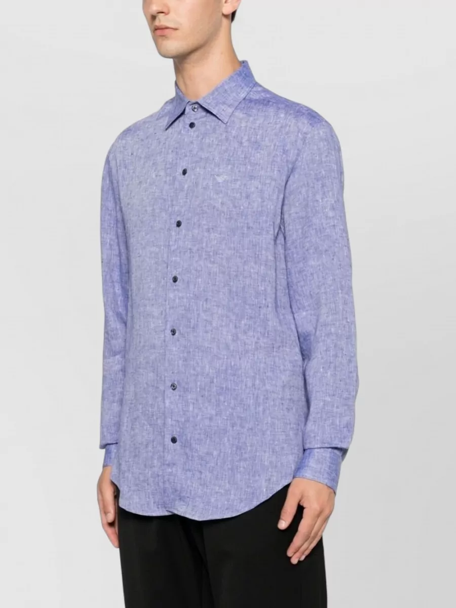 Emporio Armani Linen Long-Sleeve Shirt