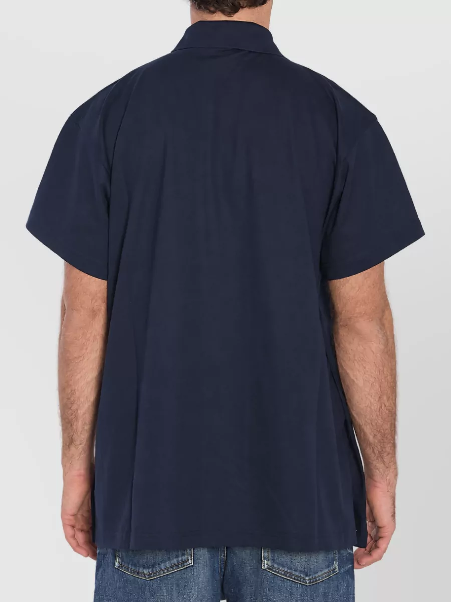 Balenciaga Oversized Cotton Piqué Short-Sleeve Polo Shirt