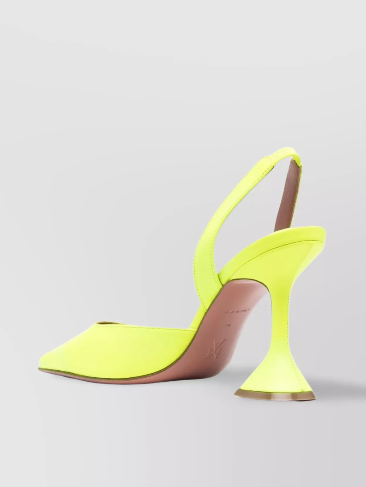 Amina Muaddi Holli Sling Pumps With Sculpted Heel