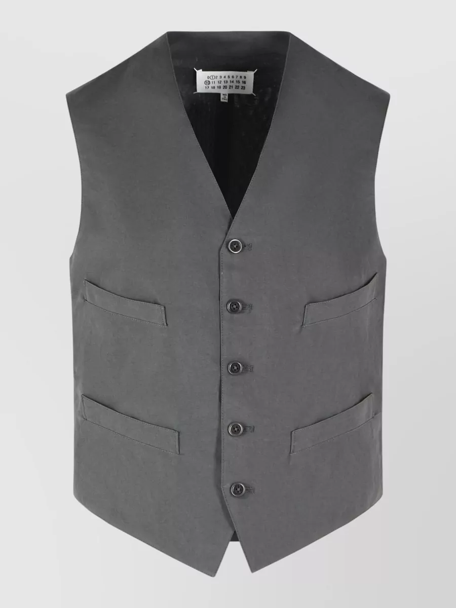Maison Margiela Silk blend vest