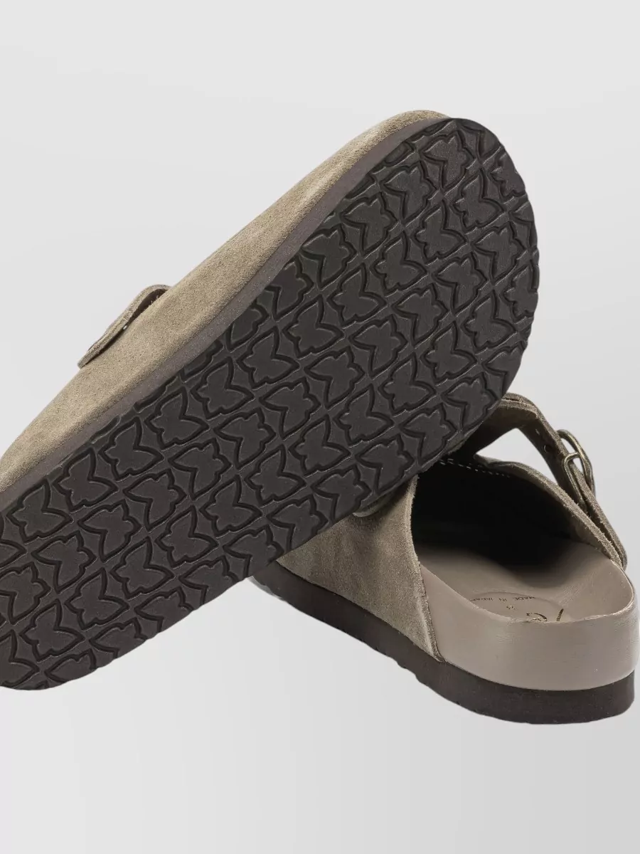 Needles Open Back Perforated Sandals With Textured Sole